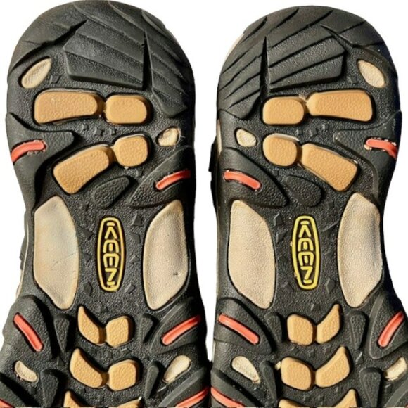 KEEN Koven Mid Waterproof Hiking Boots - Gray/Pink - 7.5 - Picture 10 of 11